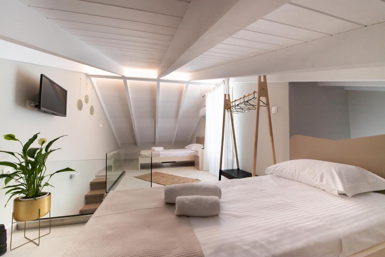 Bianco Stylish Maisonette Никиана Экстерьер фото